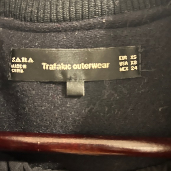 Zara faux leather varsity bomber jacket - Picture 4 of 4